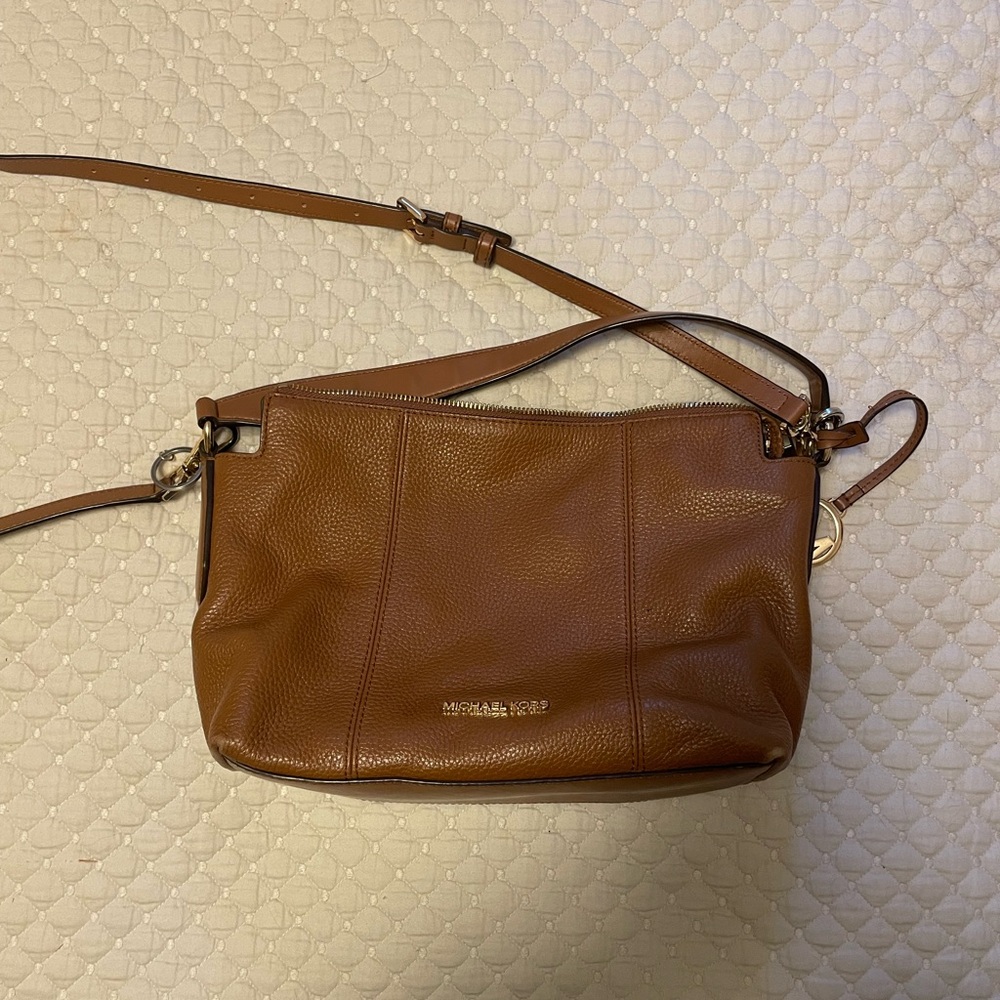 Michael Kors Tan Leather Crossbody Bag